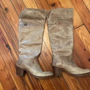 Frye boots.  Tan.  Size 9.5